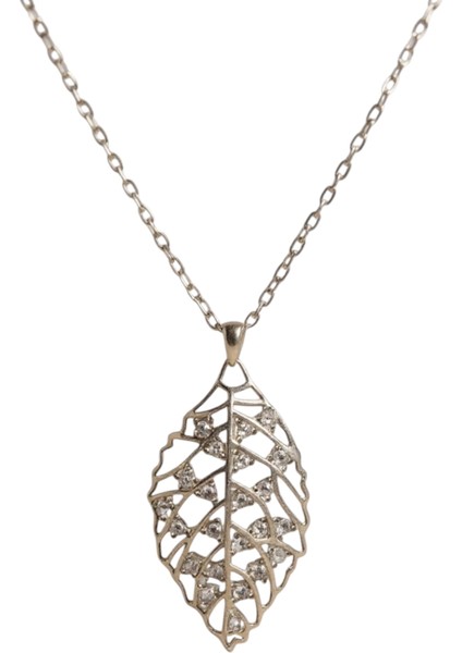 925 Ayar Gümüş Yaprak Kolye Kadın modelleri