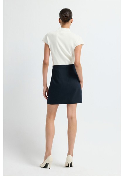 Mini Etek Lacivert 12744218003