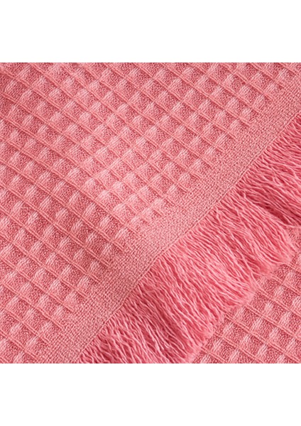 Pamuklu Dokulu Ekru Koltuk Şalı 170X220 cm – Saçaklı Tv Battaniyesi & Dekoratif Koltuk Örtüsü fırsatları