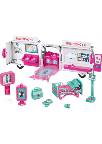 Mobile Hospital – Oyuncak Bebekli Ambulans ve Doktor Seti (11 Parça) fiyatları