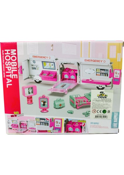 Mobile Hospital – Oyuncak Bebekli Ambulans ve Doktor Seti (11 Parça) modelleri