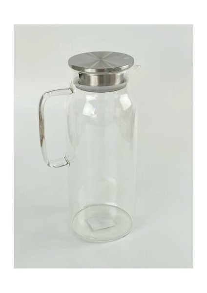 1500 ml Borosilikat Cam Su Sürahisi - Metal Kapaklı ve Isıya Dayanıklı fiyatları