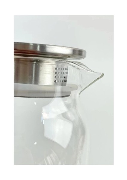 1500 ml Borosilikat Cam Su Sürahisi - Metal Kapaklı ve Isıya Dayanıklı modelleri