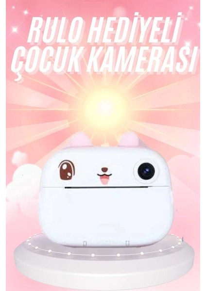 Çocuklara Özel Şirin Tasarımlı Mini Fotoğraf Yazıcısı 3 Adet Rulo Hediyeli fiyatları