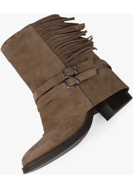 Kadın Inferno Vizon Hakiki Süet Deri Püsküllü Bot indirimleri