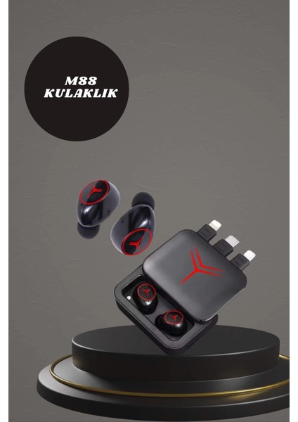 Dijital Göstergeli Powerbank Kablosuz Kulaklık ve 7 Kordonlu Yeni Nesil Akıllı Saat Dokunmatik Kontrol fırsatları