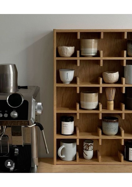Dekoratif Objeler Için Ahşap Raf