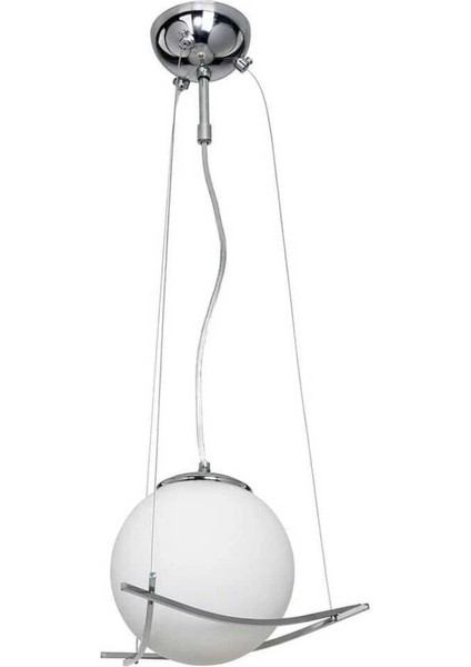 Modern 15'lik Glop Cam Tekli Sarkıt Istasyon Salon Avize