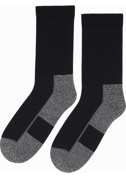 Havlu Jakarlı Erkek Soket Çorap Lacivert