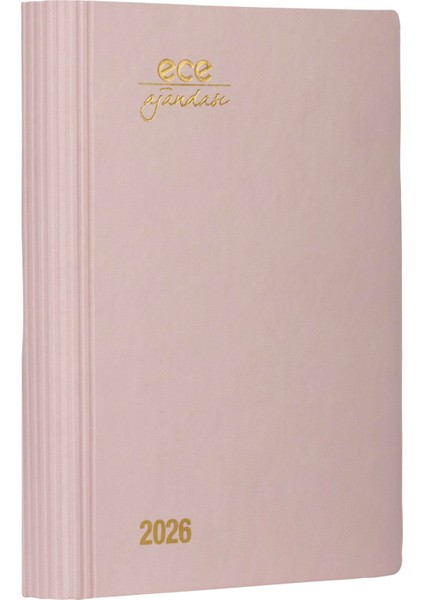 Ece-Marmaris Toz Pembe Çizgiil Günlük 12X16 2026 fiyatları