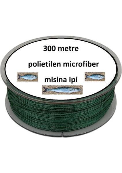 Buğz Misina 300M Polietilen Microfiber 2.0 Ip Misina Yeşil