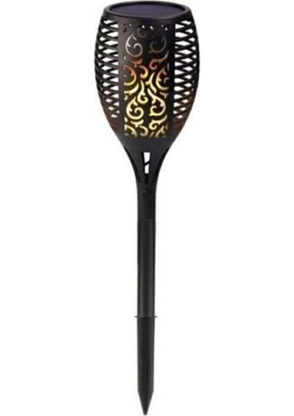 Güneş Enerjili Alev Efektli Solar Bahçe Lambası Sensörlü Aydınlatma (51CM) fırsatları