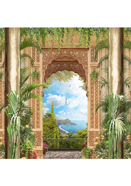 Saray Kemer Desen Isı ve Ses Yalıtımlı Sağlıklı Tekstil Duvar Kağıdı modelleri