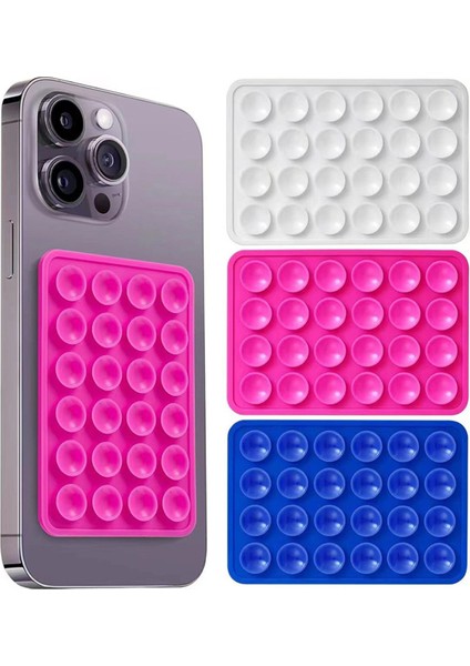 Cep Telefonu Sabitleyici Yapışkanlı Silikon Vantuz Çok Renkli Silikon Cn modelleri