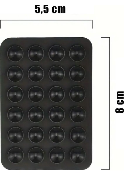 Cep Telefonu Sabitleyici Yapışkanlı Silikon Vantuz Çok Renkli Silikon Cn