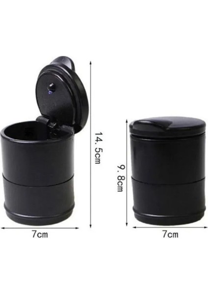 Mercedes Cla Uyumlu Mavi Işıklı Kapaklı Küllük-Kumbara Cn indirimleri