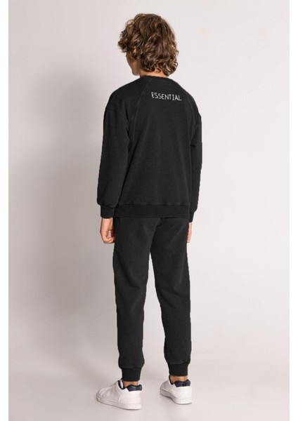 Mojo Erkek Çocuk 7-11 Yaş Işlemeli Eşofman Takımı Siyah fiyatları