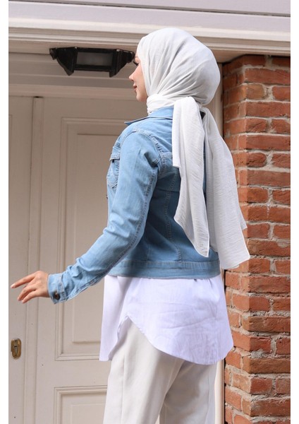 Düğmeli Kot Ceket Açık Kot 6027 fırsatları