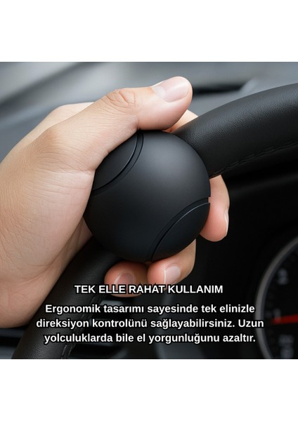 Araç Direksiyon Topuzu 360 Dönebilir, Direksiyon Çizmez, Tüm Araç Direksiyonlarına Uyumlu modelleri