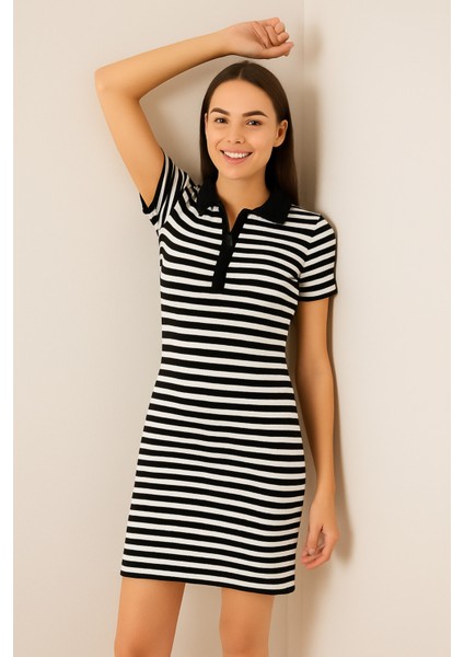 Polo Yaka Fitilli Elbise fırsatları