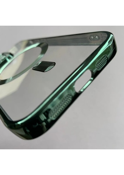 Iphone 14 Pro Uyumlu Magsafe Kenarlar Renkli Kılıf modelleri