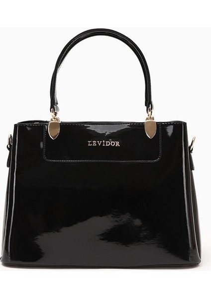 Siyah Rugan Kadın El ve Omuz Çantası 930120