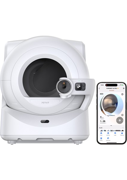 Purobot Ultra Akıllı Kedi Tuvaleti Beyaz, Petkit Yumshare Solo Kameralı Akıllı Mama Kabı, Petkit Eversweet Max Akıllı Su Pınarı fiyatları