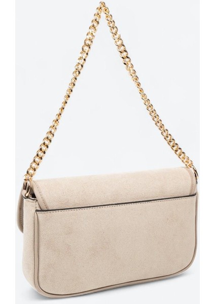 SP1171 Kadın Omuz Çantası Süet Bej-Kum modelleri