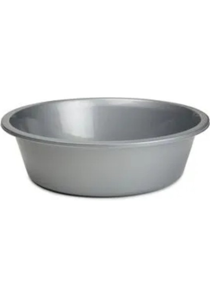 43×15 cm Gri Plastik Leğen – Çok Amaçlı, Dayanıklı ve Pratik
