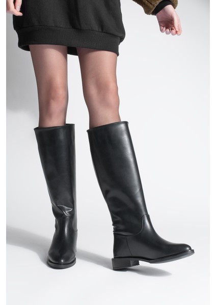Kadın Fermuarsız Günlük Çizme Meloya Siyah fırsatları
