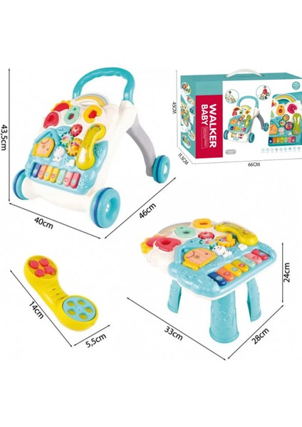Sesli Işıklı Piyanolu Yürüteç Aktivite Oyun Masası 4 In 1 fiyatları