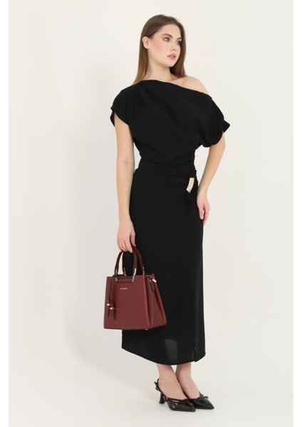 Bordo SP969 Kadın El Çantası