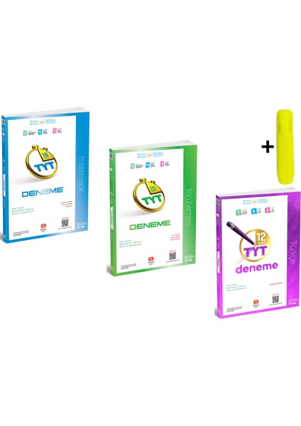 Üçdörtbeş Yayınları Tyt Matematik Fen Türkçe 2026 Deneme Seti Yeni fiyatları