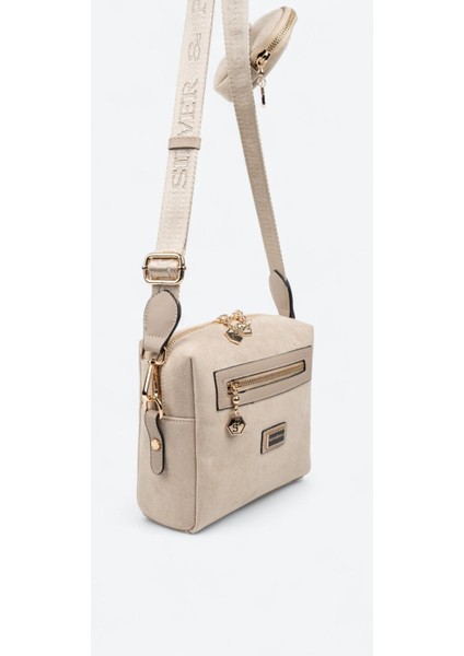 SP1038 Kadın Çapraz Çanta Bej-Kum fiyatları