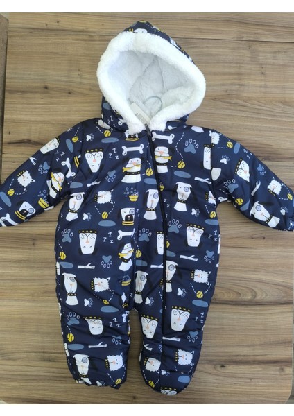 Laura Baby Sevimli Desenli Erkek Bebek Çocuk Astronot (Kozmonot) Tulum