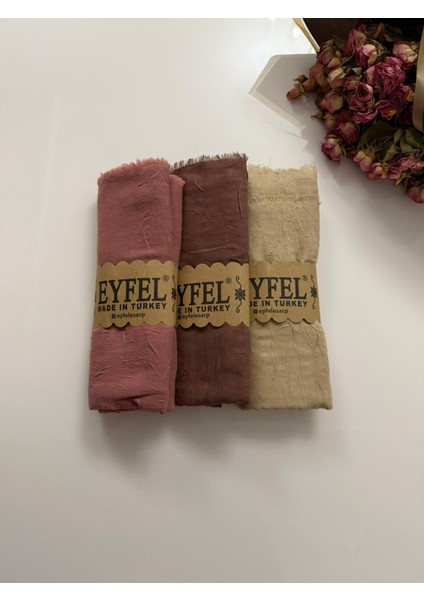 3'lü Bambu Kraş Şal