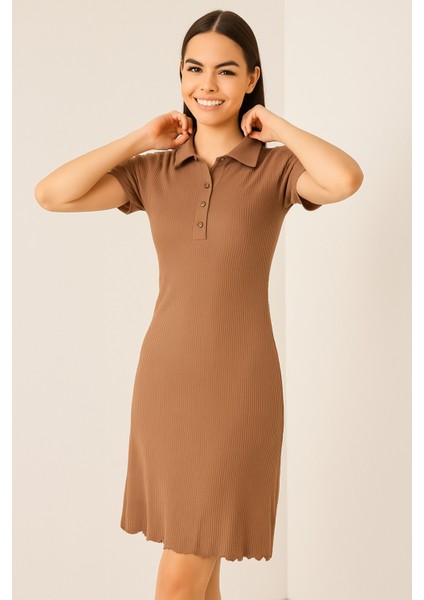 Polo Yaka Fitilli Elbise indirimleri