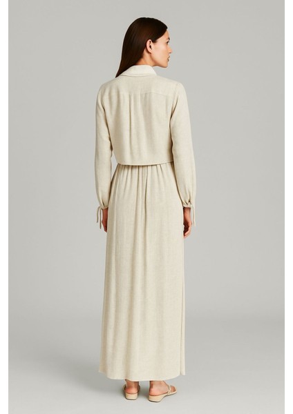 Önü Düğmeli Yan Bağlamalı Bolerolu Elbise Ikili Takım modelleri