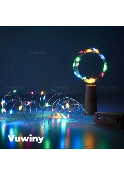 Tıpalı Mantar Dekoratif Şişeler Için Bükülebilir Pilli Peri LED Rgb (2 Metre) fiyatları