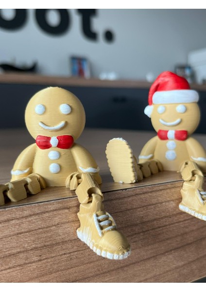 2'li Kurabiye Adam Seti Noeal Temalı Dekoratif Eklemli Hediyelik Figür modelleri