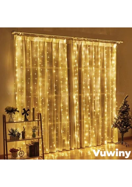 USB Kumandalı Perde Asma Aparatlı Dekoratif 8 Modlu Günışığı Peri LED (3x2 Metre) modelleri