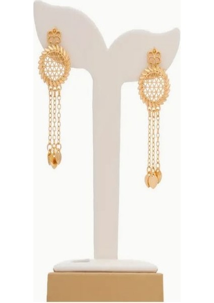 Göz Alıcı Altın Rengi Etnik Takı Seti-Düğün, Kına Takı Seti