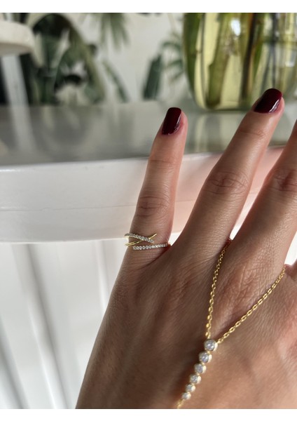 Taşlı Gümüş Serçe Yüzük