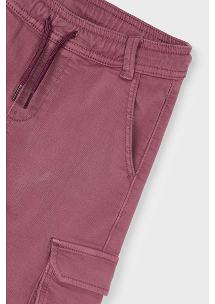 Erkek Çocuk 4-9 Yaş Kargo Cep Yumuşak Pantolon Gülkurusu indirimleri