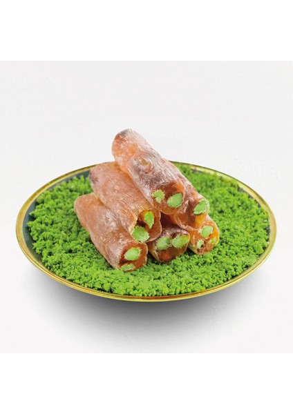 Antep Fıstıklı Fitil Lokum (1000 gr, Portakallı)