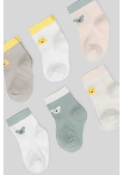 4 Çift Newborn Anti-Bakteriyal Yeni Doğan ve Bebek Çorabı 0-6 Ay fırsatları