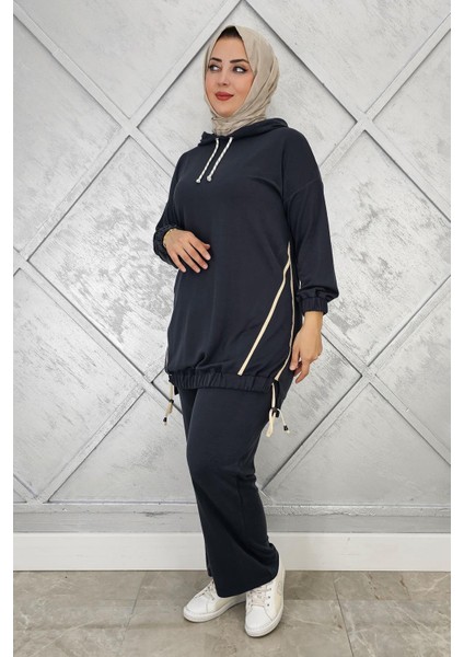 Kadın Kapüşonlu Kombinli Tesettür Takım