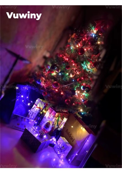 USB Kumandalı 8 Modlu Dekoratif Rgb Çok Renkli Gümüş Tel Peri LED (5 Metre) indirimleri