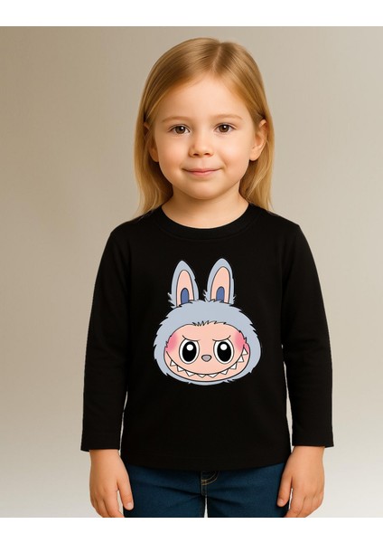 Labubu Uzun Kollu Baskılı Unisex Çocuk Tişört (4-13 Yaş) fiyatları