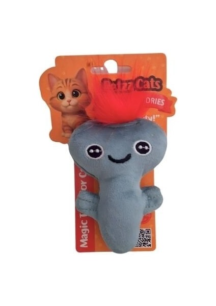 Petzzcats Axe Matatabi ve Çıngırak Sesli Peluş Kedi Oyuncağı Yeşil 13X7 cm
